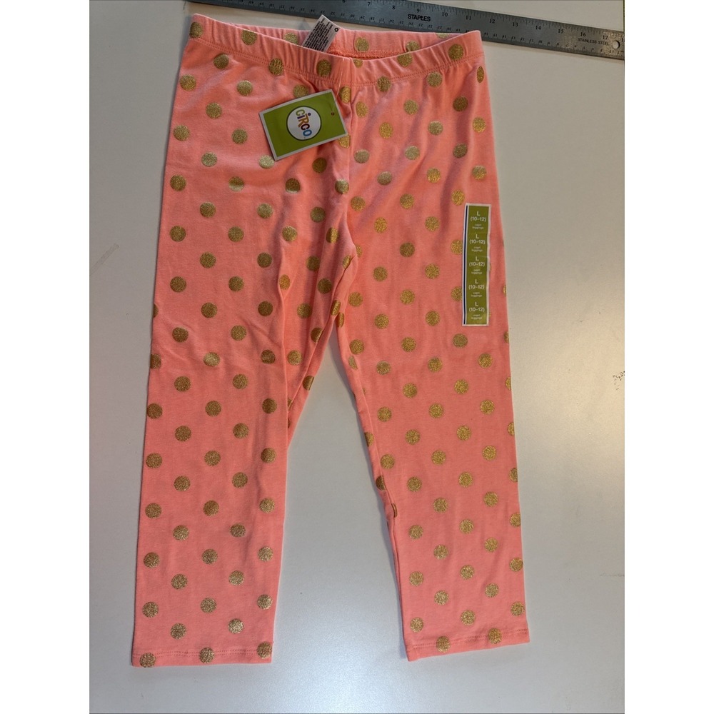 Circo Girl Athletic Yoga Workout multicolor Capri Leggings Size Large 10-12